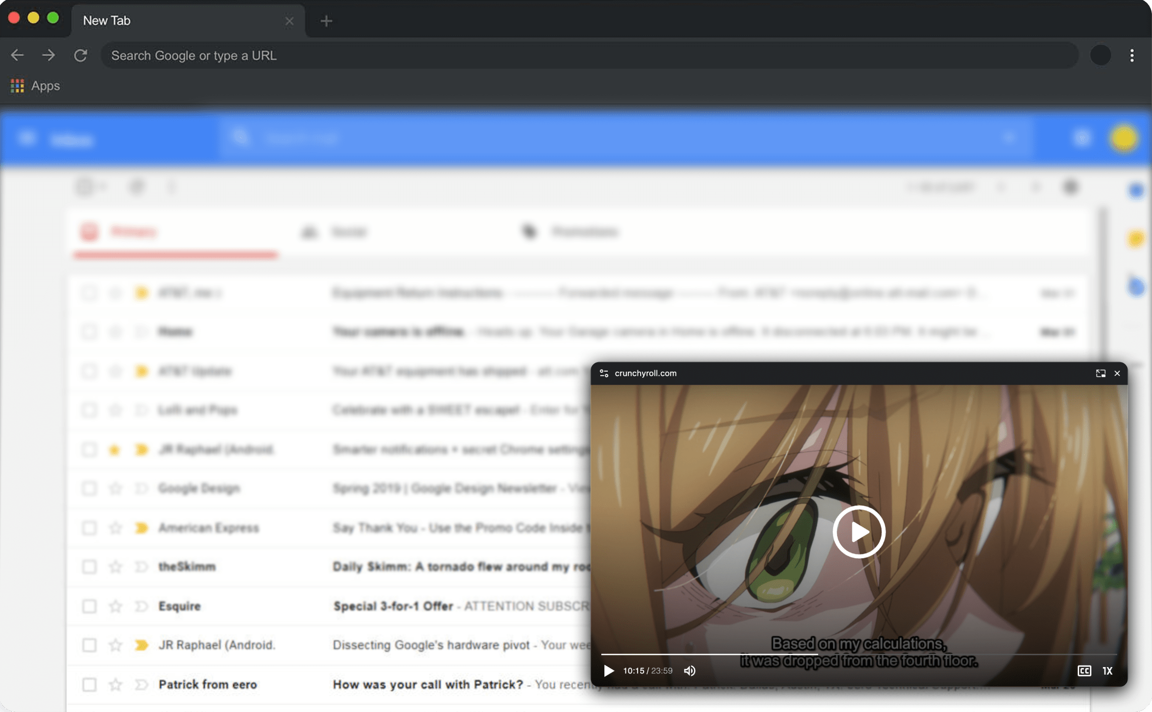 CinePiP: Picture in Picture extension for streaming services